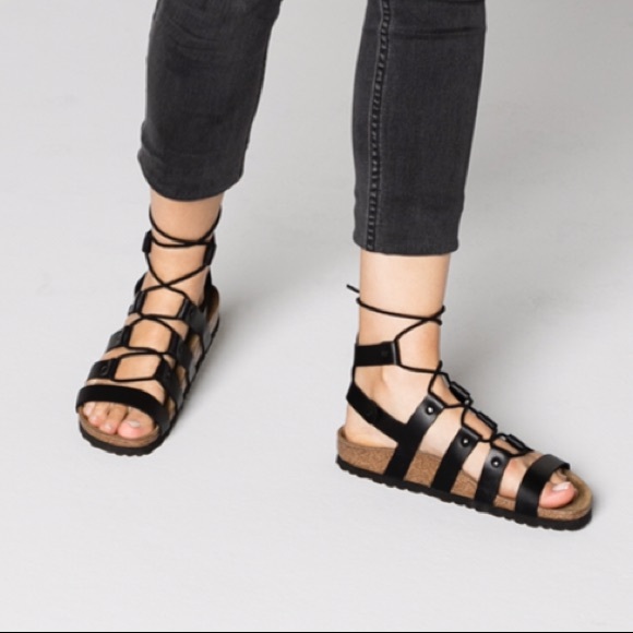 birkenstock lace up sandals
